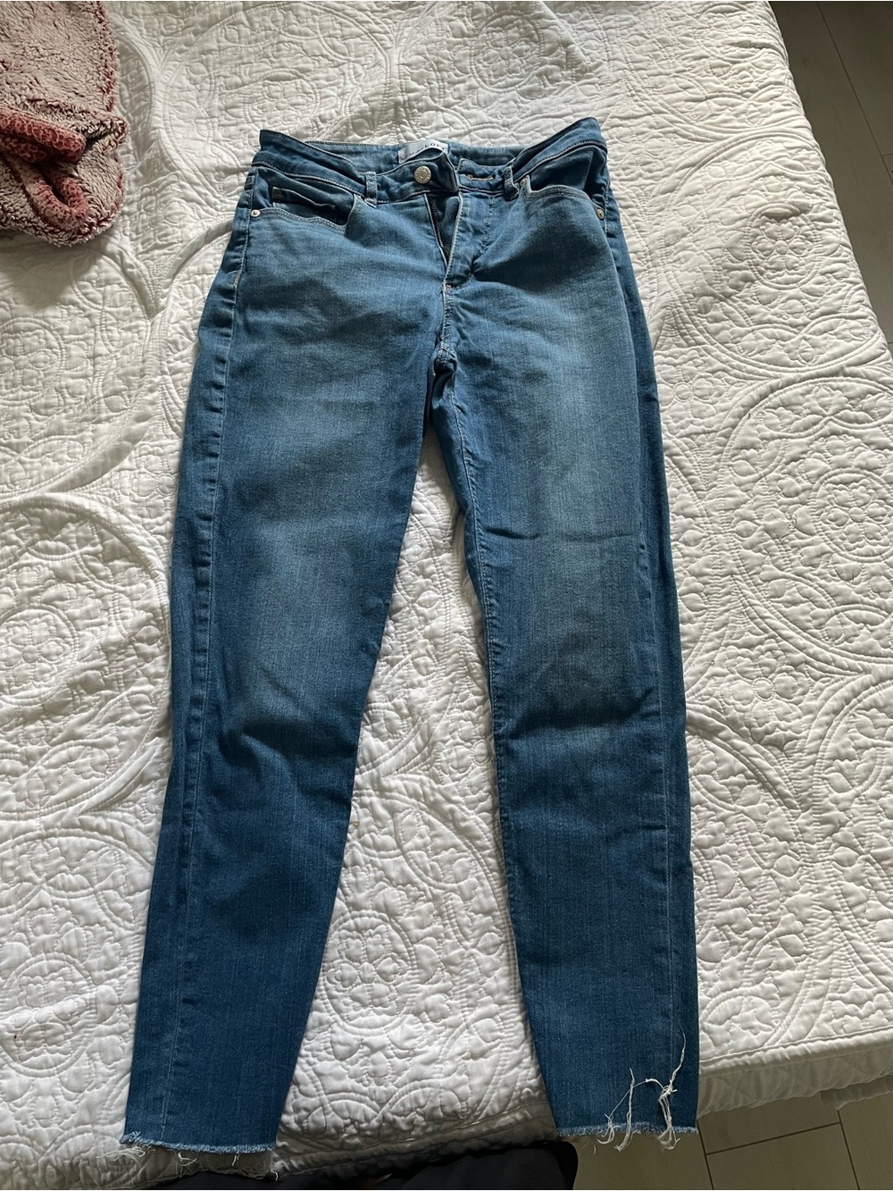 LOFT Women's Dark Blue Skinny Jeans